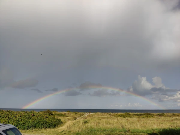 Full rainbow on the day we arrived in Denmark